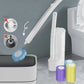 Brosse de toilette jetable avec support de rangement