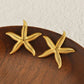 Boucles d'oreilles étoile de mer en acier inoxydable