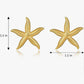 Boucles d'oreilles étoile de mer en acier inoxydable