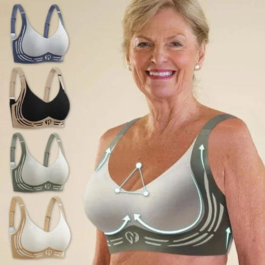 Soutien-gorge push-up sans fil et sans couture, anti-relâchement