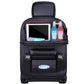 Siège arrière de voiture Organiseur en cuir Sac de rangement avec tablette pliable
