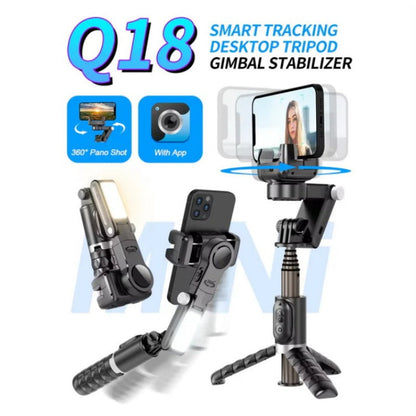 Stabilisateur à cardan pliable à 3 axes et rotatif à 360° pour l'enregistrement sur smartphone