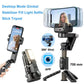 Stabilisateur à cardan pliable à 3 axes et rotatif à 360° pour l'enregistrement sur smartphone