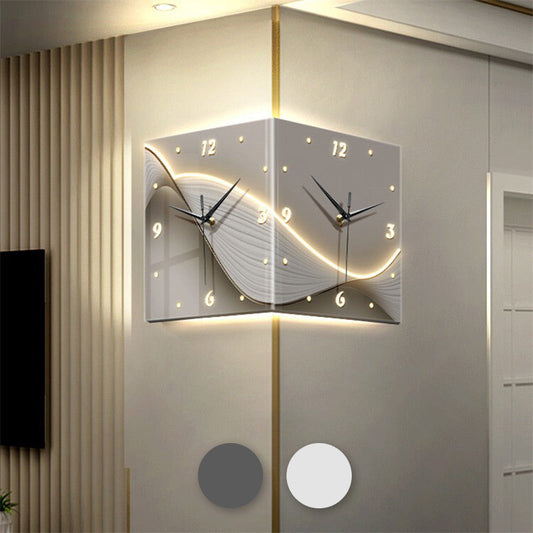 Ensemble de pendules murales minimalistes à double-face sans perçage