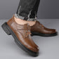 Chaussures Rétro Respirantes en PU Cuir à Semelle Souple pour Hommes