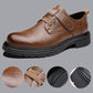 Chaussures Rétro Respirantes en PU Cuir à Semelle Souple pour Hommes