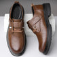 Chaussures Rétro Respirantes en PU Cuir à Semelle Souple pour Hommes
