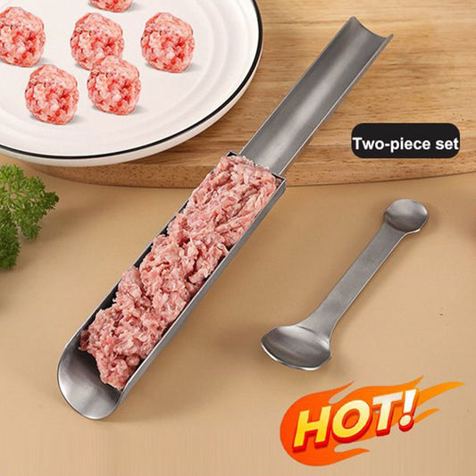 Kit d'outils en acier inoxydable pour la fabrication de boulettes de viande à double tête