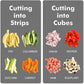 Coupe-légumes robuste à trancher et hacher pour légumes, oignons, carottes, concombres et plus