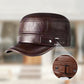 Casquette de baseball plate en cuir PU chaud