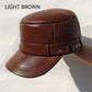 Casquette de baseball plate en cuir PU chaud