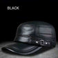 Casquette de baseball plate en cuir PU chaud