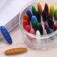 Crayons en Forme de Cacahuète Lavables et Non Toxiques de 12/24/36 Couleurs