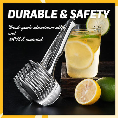 🍋50 % DE RÉDUCTION EN CE MOMENT ! Outil de découpe créatif pour la cuisine, coupe-légumes manuel en alliage d'aluminium de qualité alimentaire, support de découpe rapide pour citrons, tomates, oignons et fruits et légumes tendres