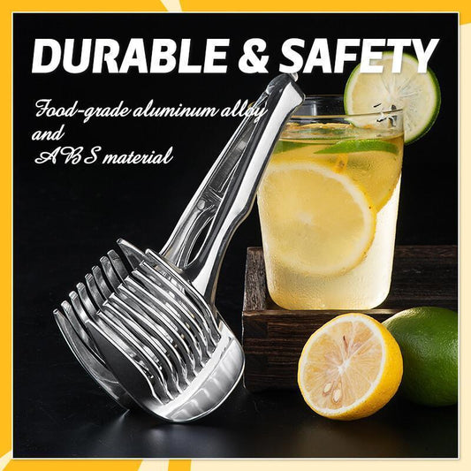 🍋50 % DE RÉDUCTION EN CE MOMENT ! Outil de découpe créatif pour la cuisine, coupe-légumes manuel en alliage d'aluminium de qualité alimentaire, support de découpe rapide pour citrons, tomates, oignons et fruits et légumes tendres
