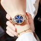 Cadeau du Nouvel An - Montre Étoile et Lune à La Mode en Diamant pour Femmes