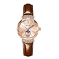 Cadeau du Nouvel An - Montre Étoile et Lune à La Mode en Diamant pour Femmes