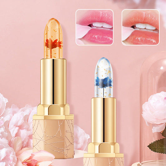 👄Prix réduit pour une durée limitée🌟Rouge à lèvres thermostatique Crystal Flower qui change de couleur