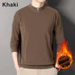 Pull douillet à manches longues avec col zippé pour homme