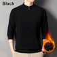 Pull douillet à manches longues avec col zippé pour homme