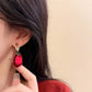 Vintage Geometric Petal Earrings with Clips