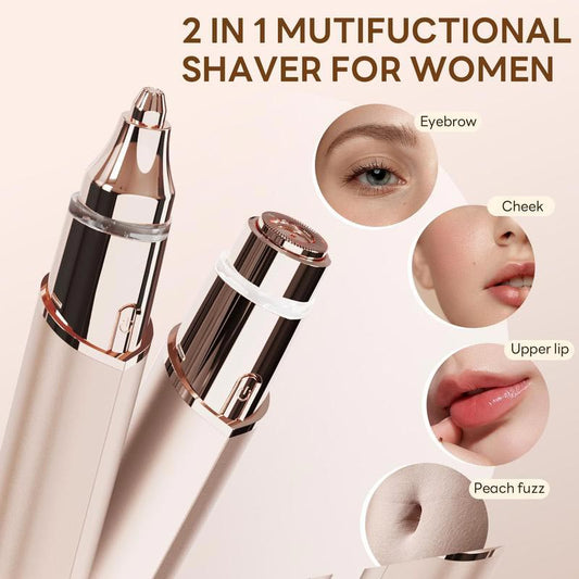 🥳SOLDES 2026🥳💞Plus de 50 000 exemplaires vendus !⏰💖Épilateur facial 2-en-1 – Doux, indolore et précis. Lame ergonomique, lumière LED. Une peau lisse en un clin d'œil. ✨🌸
