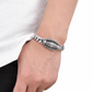 Bracelet en argent tibétain avec six caractères Mantra Luck