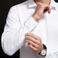 Chemise Professionnelle Extensible en Pure Soie Sans Repassage pour Hommes