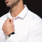 Chemise Professionnelle Extensible en Pure Soie Sans Repassage pour Hommes