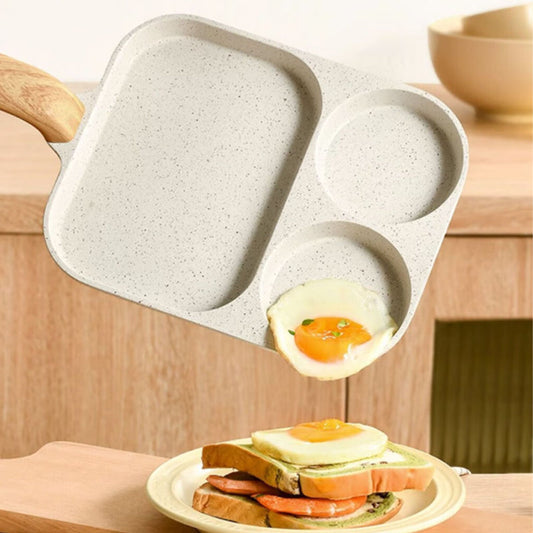 Batterie de cuisine antiadhésive 3 en 1 divisée