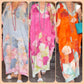 🥰49.99%  Réduction🌸Robe longue ample à imprimé floral et demi-manches