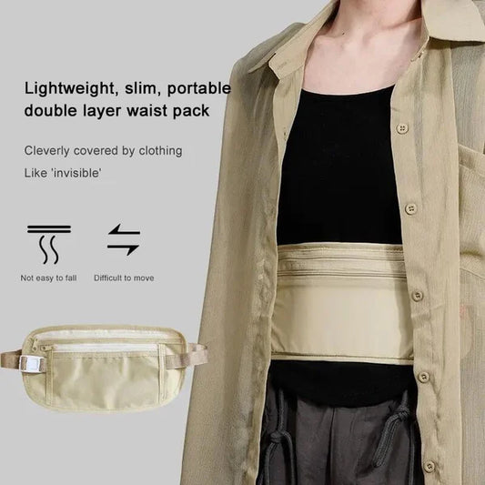 Sac Banane de Sport Ajustable avec Poches Zippées