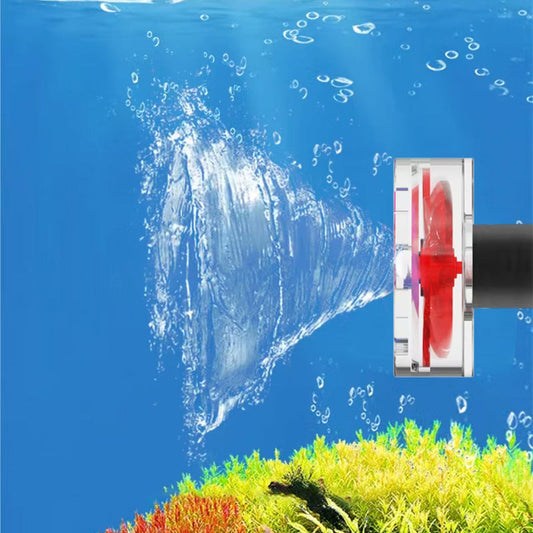 Kit de Ventilateur à 4 Lames Auto-Rotatif pour Sortie d'Aquarium