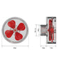 Kit de Ventilateur à 4 Lames Auto-Rotatif pour Sortie d'Aquarium