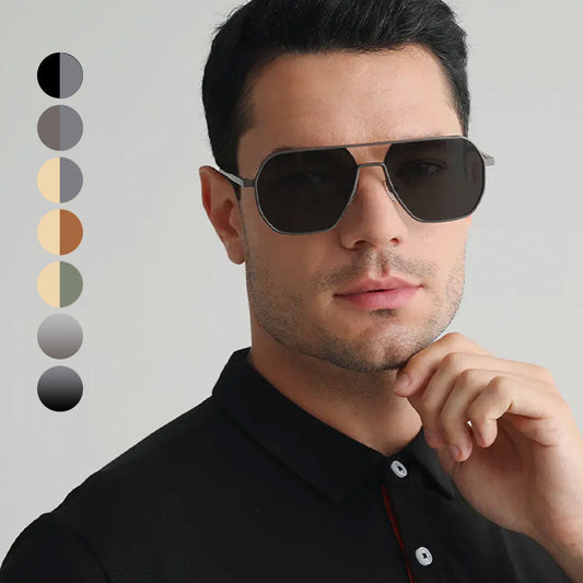 Lunettes de Soleil à Monture Irrégulière Avec Protection UV