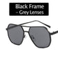 Lunettes de Soleil à Monture Irrégulière Avec Protection UV
