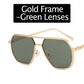 Lunettes de Soleil à Monture Irrégulière Avec Protection UV