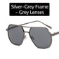 Lunettes de Soleil à Monture Irrégulière Avec Protection UV