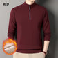 🔥Luxurious Half-Zip High-Neck Men's Sweater: Plush Lining Keeps You Warm & Stylish All Season Long!