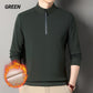 🔥Luxurious Half-Zip High-Neck Men's Sweater: Plush Lining Keeps You Warm & Stylish All Season Long!