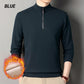 🔥Luxurious Half-Zip High-Neck Men's Sweater: Plush Lining Keeps You Warm & Stylish All Season Long!
