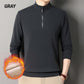 🔥Luxurious Half-Zip High-Neck Men's Sweater: Plush Lining Keeps You Warm & Stylish All Season Long!