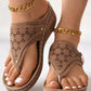 Sandales creuses à semelle souple pour femme