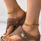Sandales creuses à semelle souple pour femme