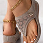 Sandales creuses à semelle souple pour femme
