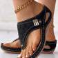 Sandales creuses à semelle souple pour femme