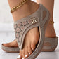 Sandales creuses à semelle souple pour femme