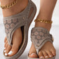Sandales creuses à semelle souple pour femme