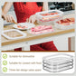🔥50% korting🔥3 Layer Reusable Food Storage Containe🔥50 % de réduction🔥 Boîtes de conservation alimentaires réutilisables à 3 compartiments avec couvercle, transparentes, pour le bac à légumes du réfrigérateurrs with Lid Clear Fridge Crisper