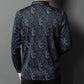 Chemise doublée à imprimé floral pour hommes